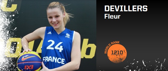 Jolie photo de Fleur DEVILLERS par la FIBA